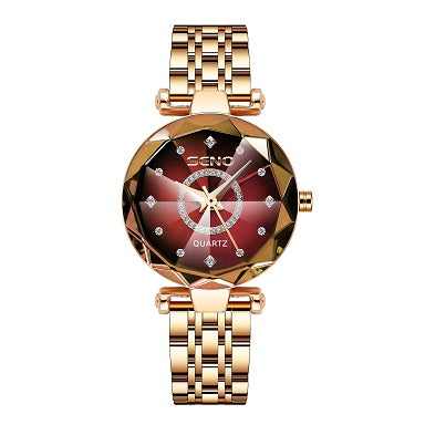 Star Diamond Face Ladies Quartz Watch