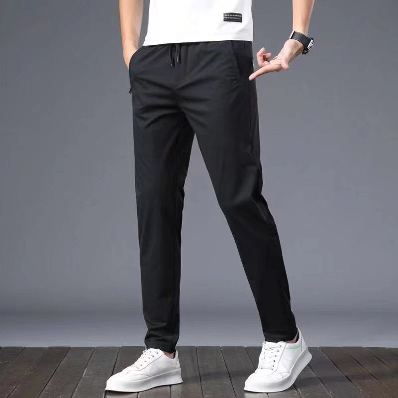 2024 Summer ice silk sports men's casual trousers