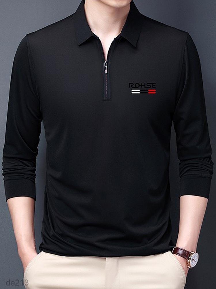 قميص بولو مطرز بأكمام طويلة(de213)