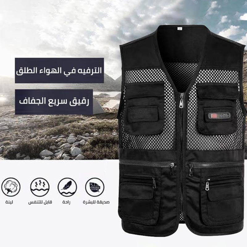 jk104-Men's autumn casual mesh vest