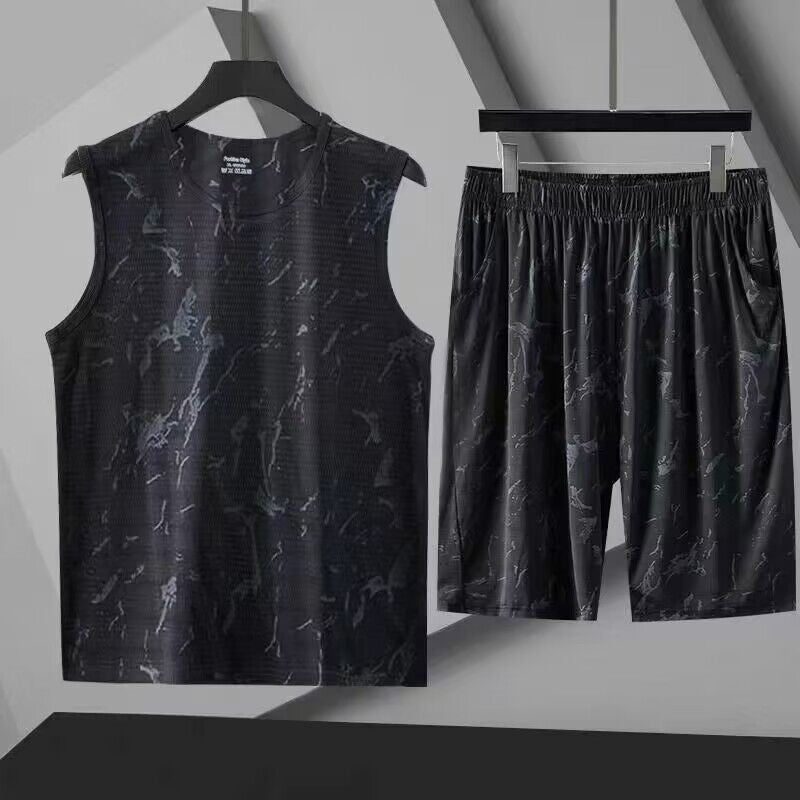 zd125-Men's summer breathable quick-drying casual sports suit