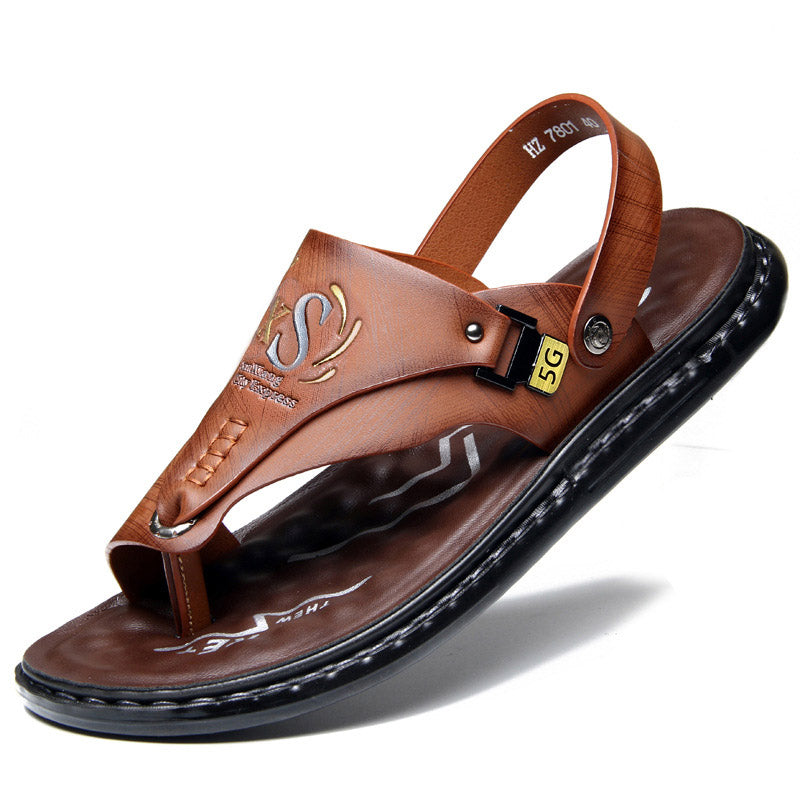 luu37-Men's casual outerwear sandals and slippers