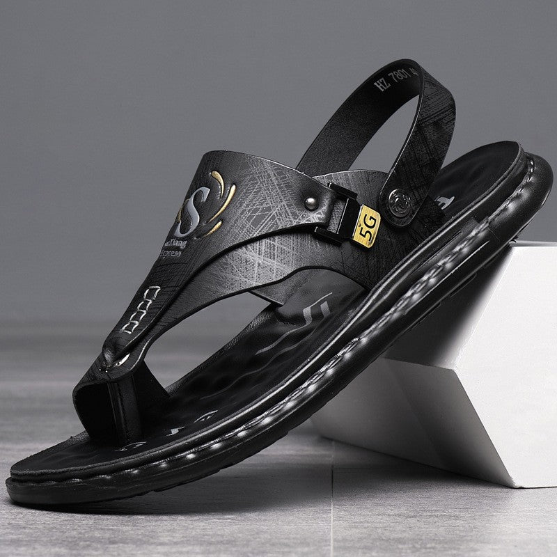luu37-Men's casual outerwear sandals and slippers