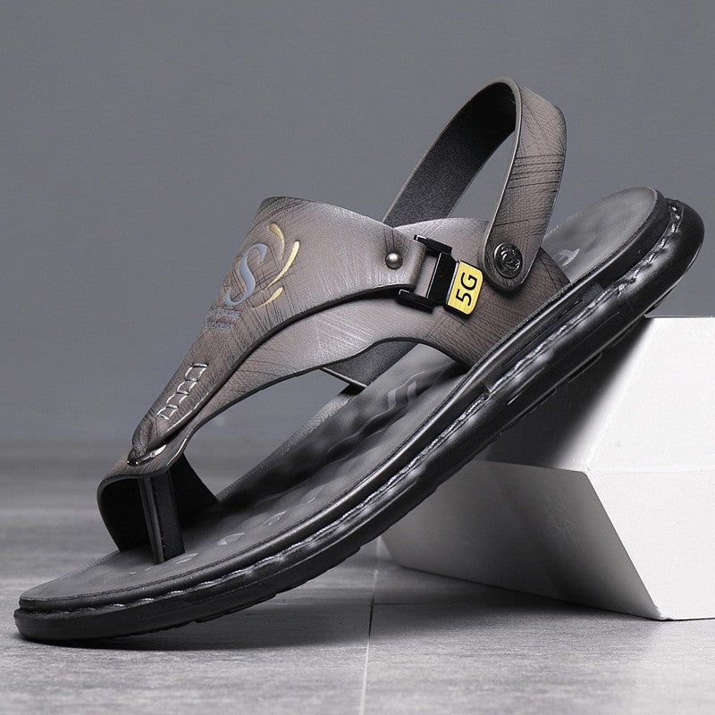 luu37-Men's casual outerwear sandals and slippers