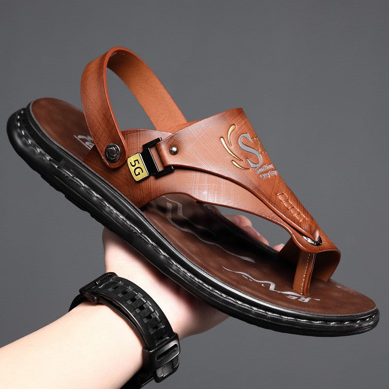 luu37-Men's casual outerwear sandals and slippers