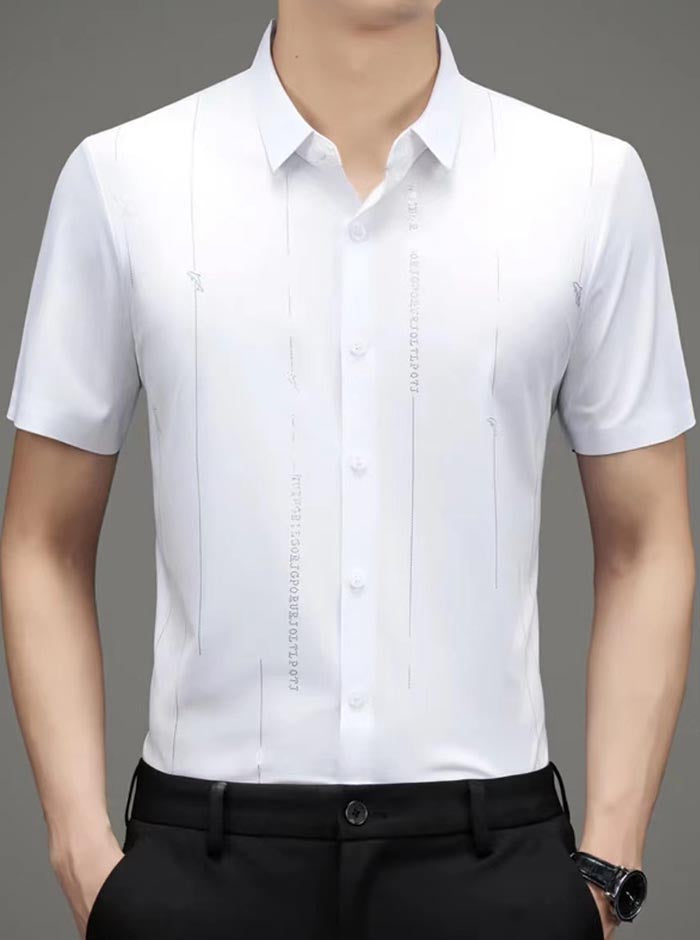 Summer men's non-marking wrinkle-free ironing shirt