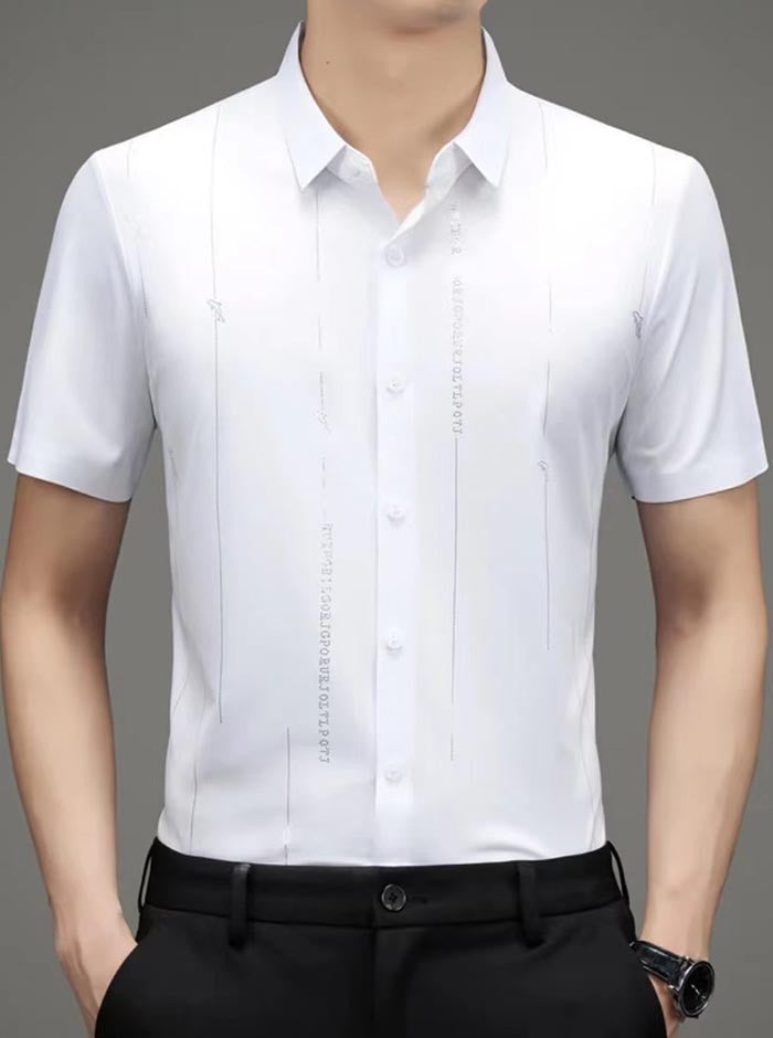 Summer men's non-marking wrinkle-free ironing shirt