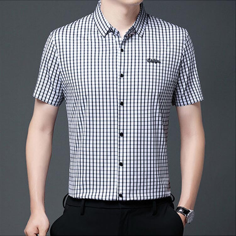 zd142-2025 Men's Business Casual Plaid Shirt-Buy more,Save more