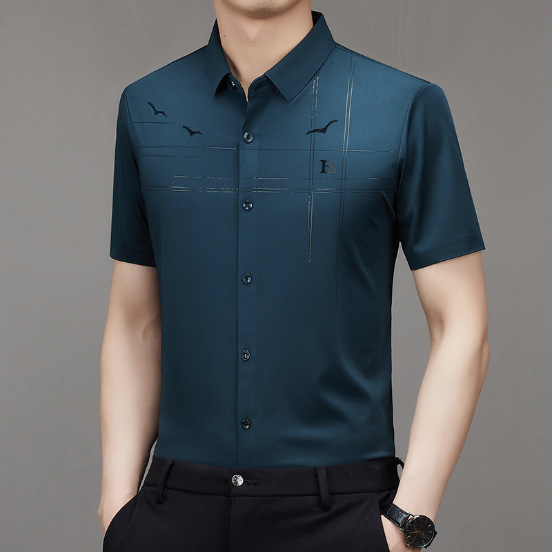 2024 men's non-ironing light business shirt