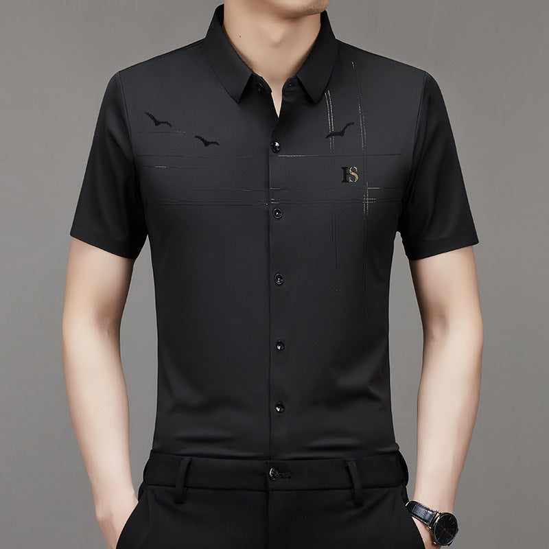 2024 men's non-ironing light business shirt