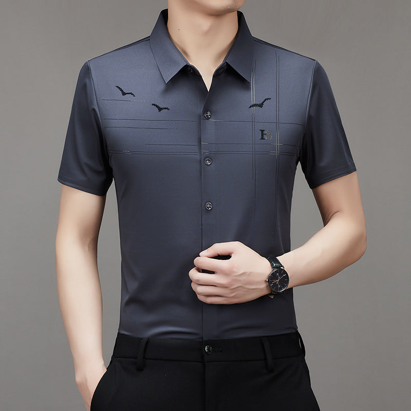 2024 men's non-ironing light business shirt