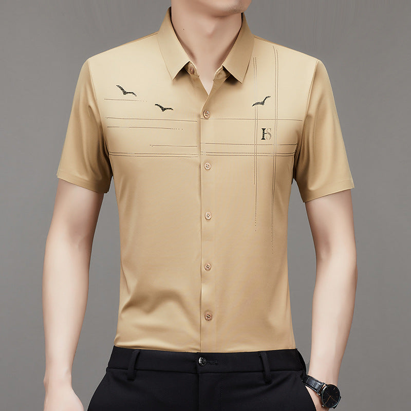 2024 men's non-ironing light business shirt
