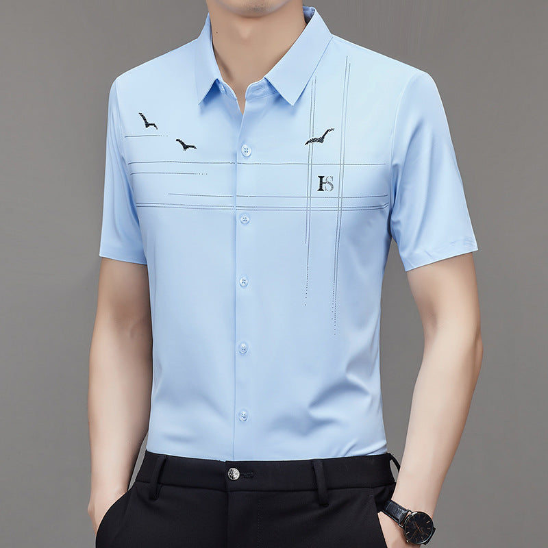 2024 men's non-ironing light business shirt