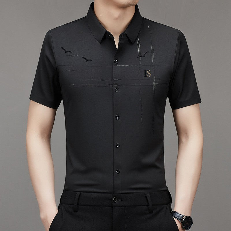 2024 men's non-ironing light business shirt