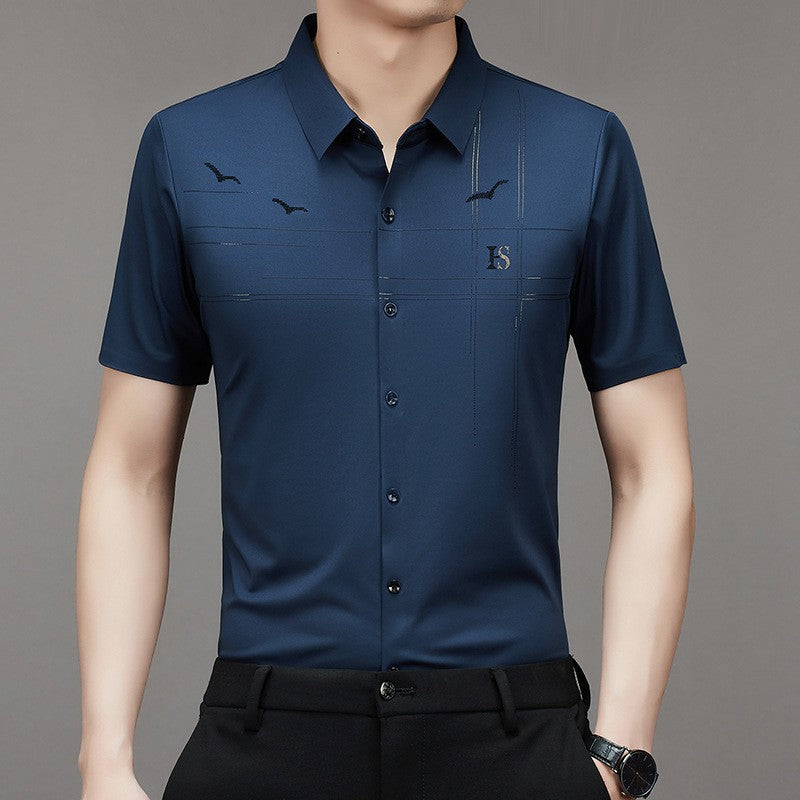 2024 men's non-ironing light business shirt