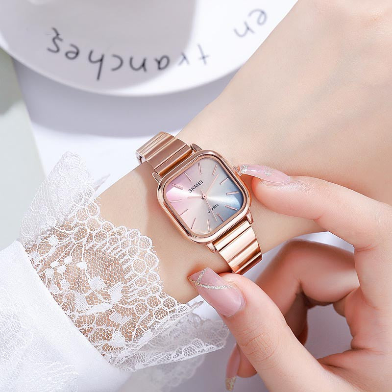 Women's light luxury high-end square personalized quartz watch
