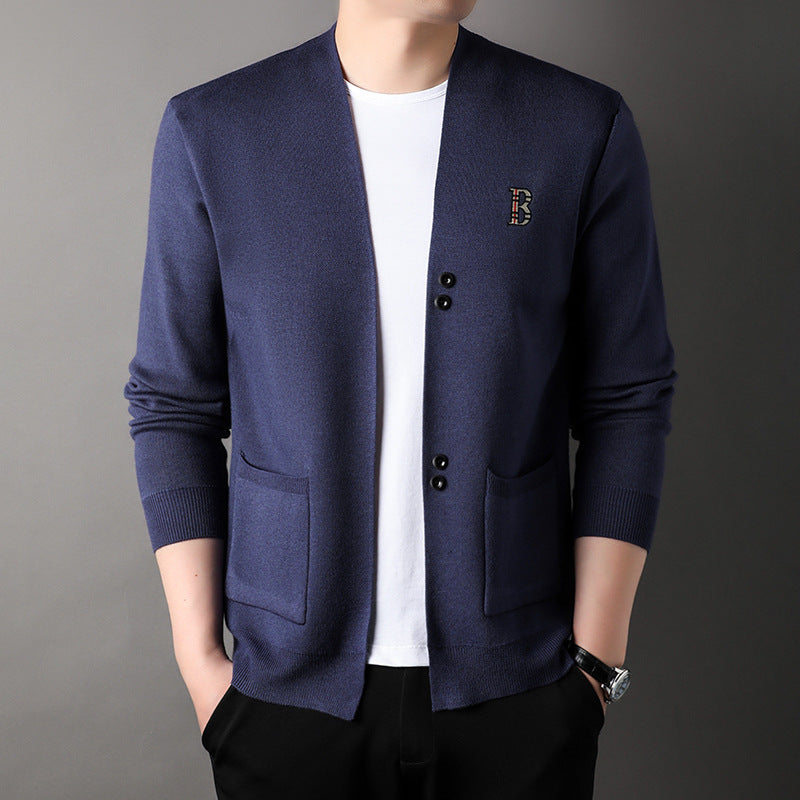hins222- autumn and winter knitted sweater slim cardigan jacket