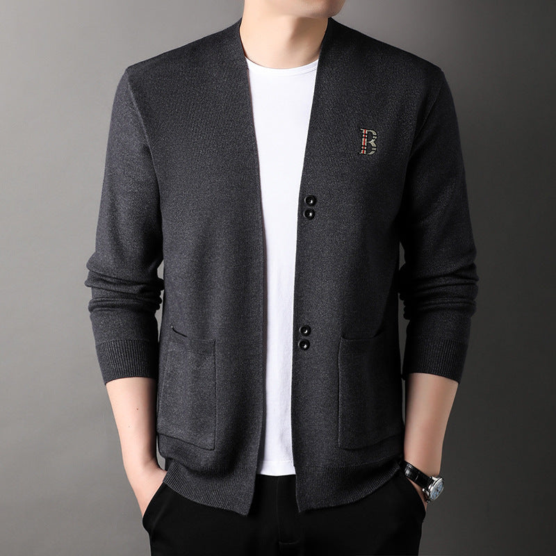 hins222- autumn and winter knitted sweater slim cardigan jacket