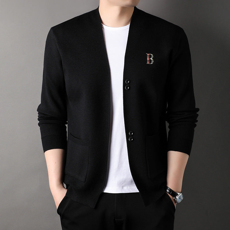 hins222- autumn and winter knitted sweater slim cardigan jacket