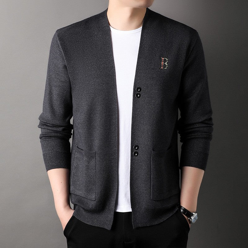 hins222- autumn and winter knitted sweater slim cardigan jacket
