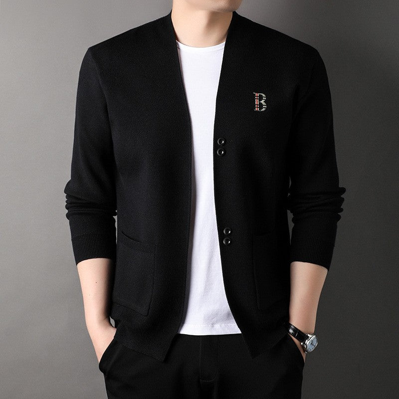 hins222- autumn and winter knitted sweater slim cardigan jacket