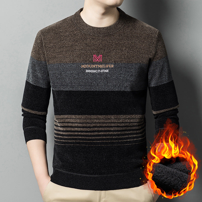 2024 men's thickened velvet sweater(mx35)