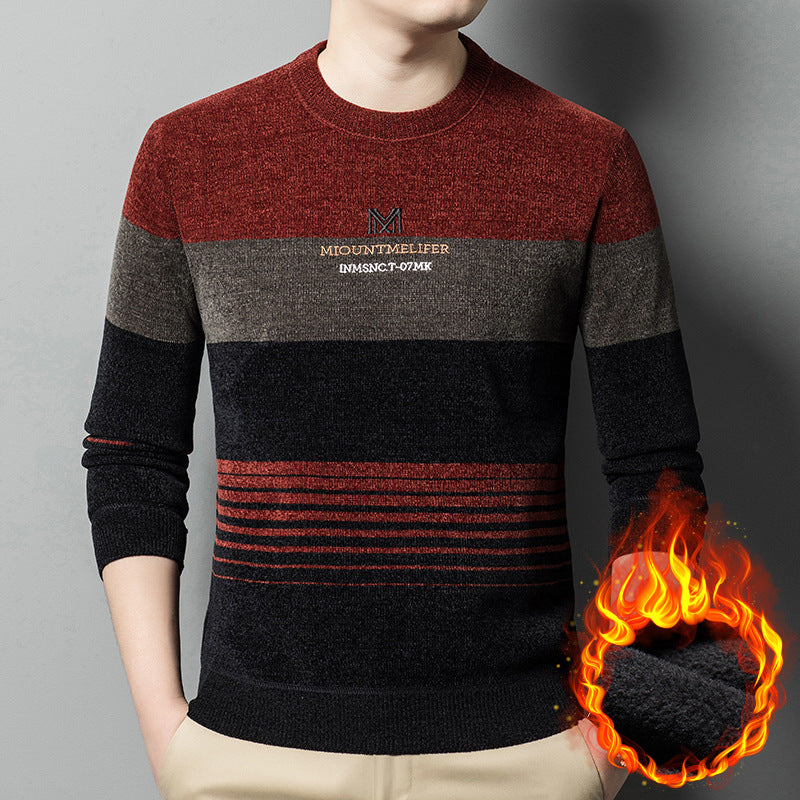 2024 men's thickened velvet sweater(mx35)