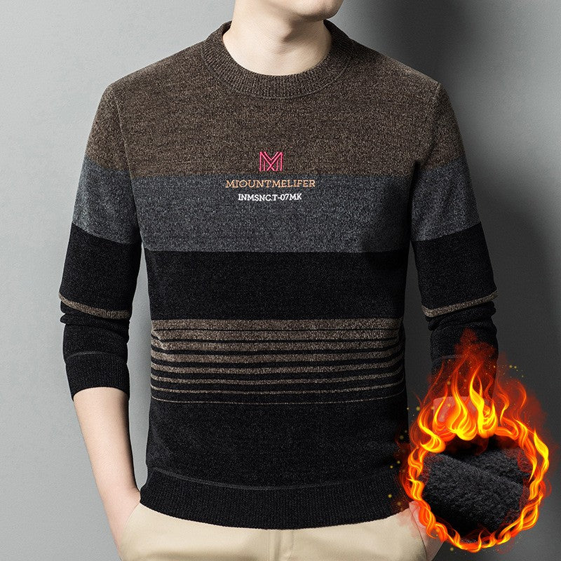 2024 men's thickened velvet sweater(mx35)