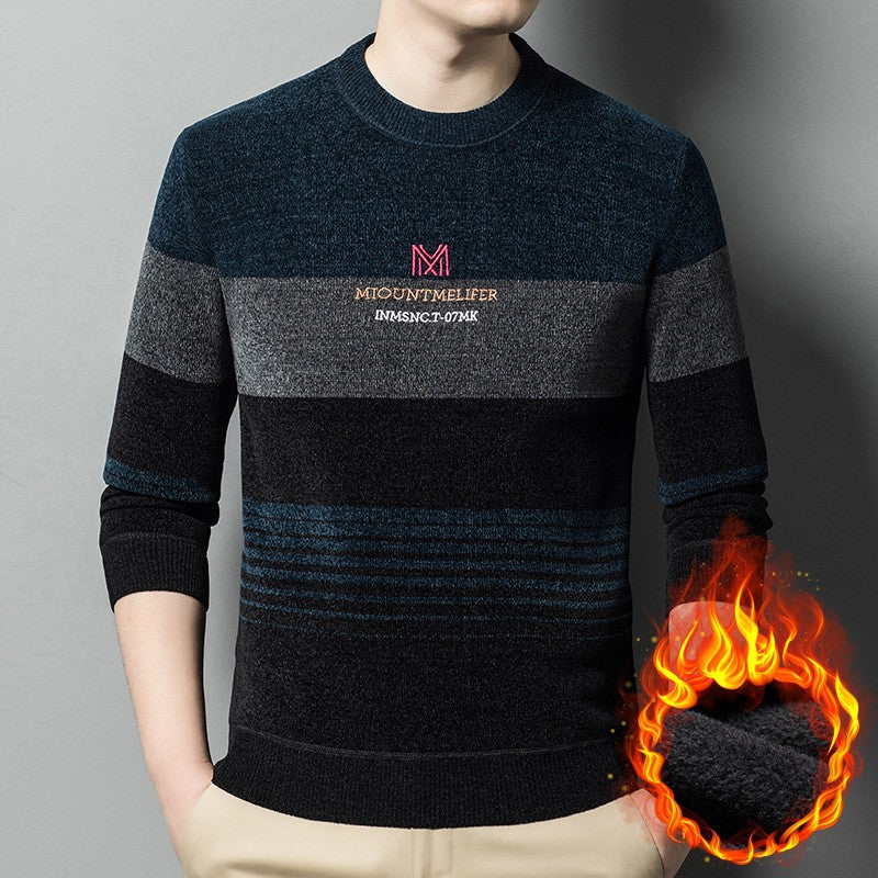 2024 men's thickened velvet sweater(mx35)