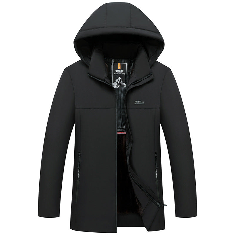 rob47-Men's winter fleece thickened jacket