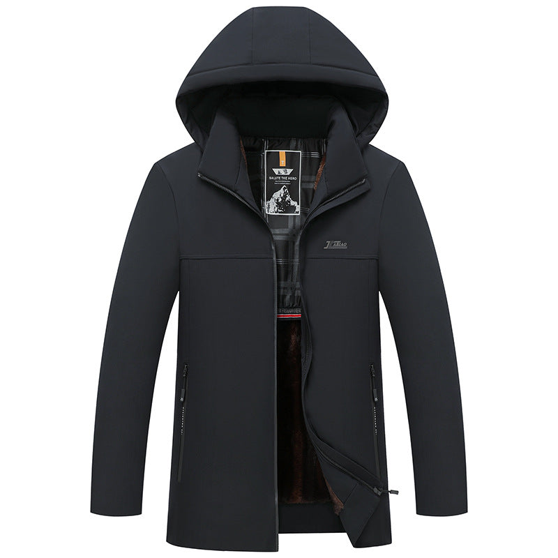rob47-Men's winter fleece thickened jacket