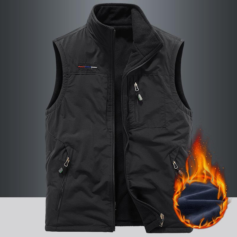 dcm379-Men's Outdoor Autumn and Winter Reversible Vest