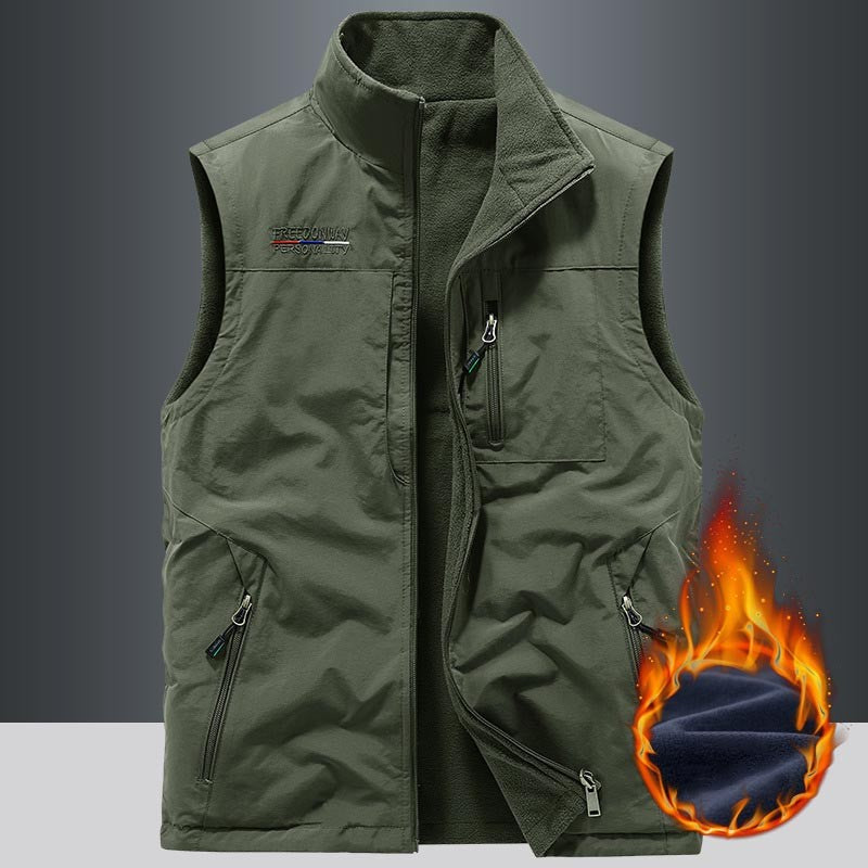 dcm379-Men's Outdoor Autumn and Winter Reversible Vest