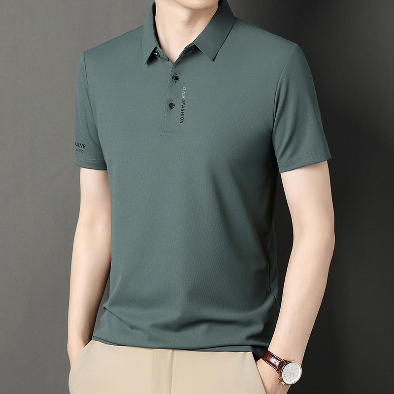 Ice Silk Short Sleeve Men's Polo Shirt