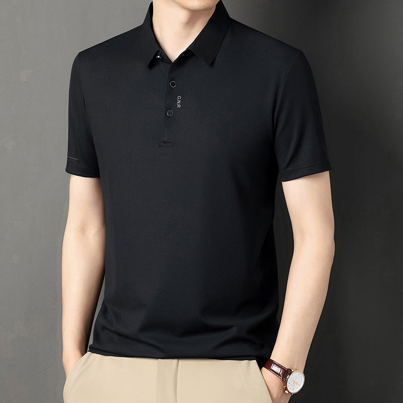 Ice Silk Short Sleeve Men's Polo Shirt