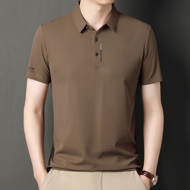 Ice Silk Short Sleeve Men's Polo Shirt
