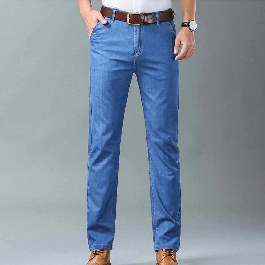 kuu28- Men's Loose Straight Jeans
