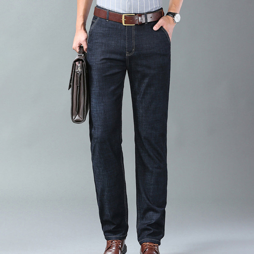 kuu28- Men's Loose Straight Jeans