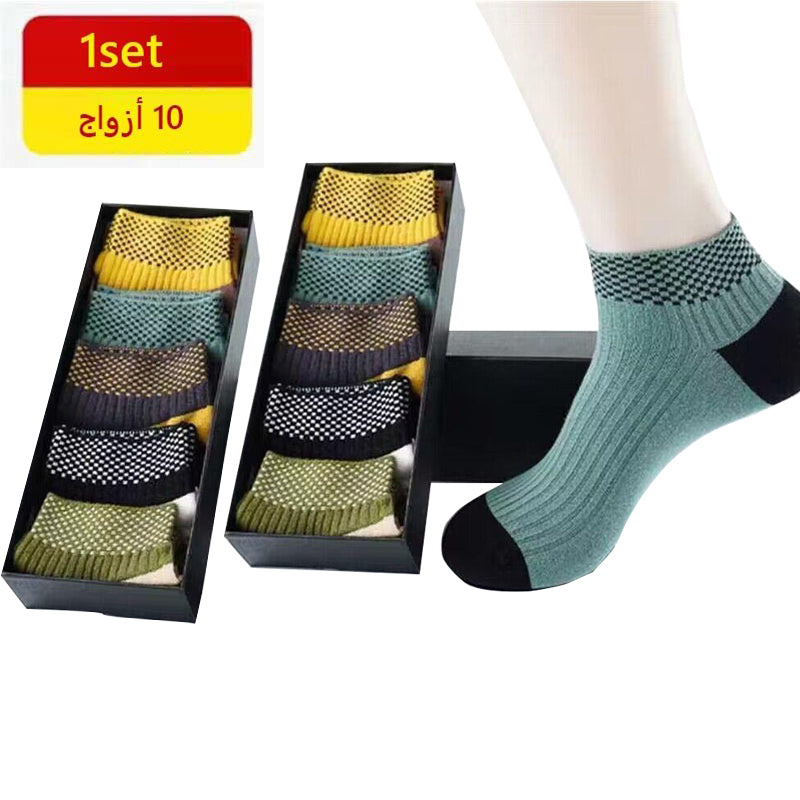 zd206-Anti-odor sports breathable sweat-absorbent socks for men