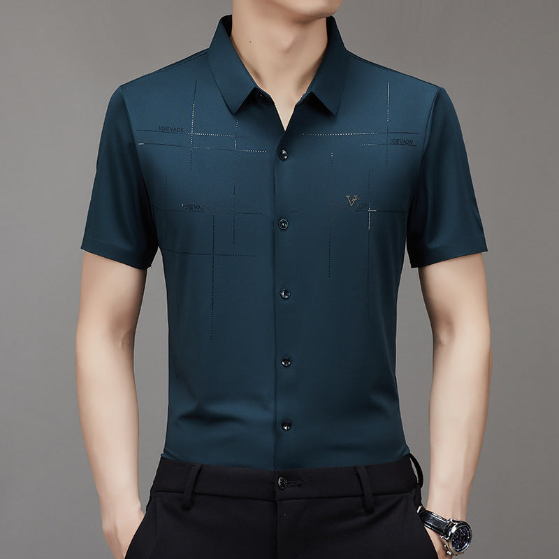 clz7-summer short sleeve business men's shirt