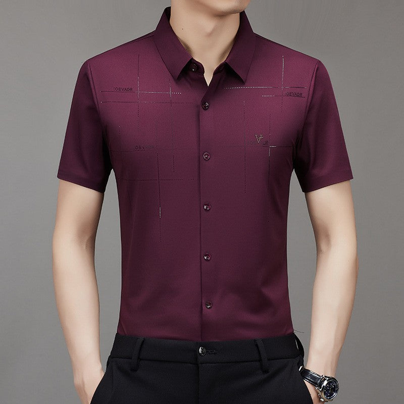 clz7-summer short sleeve business men's shirt