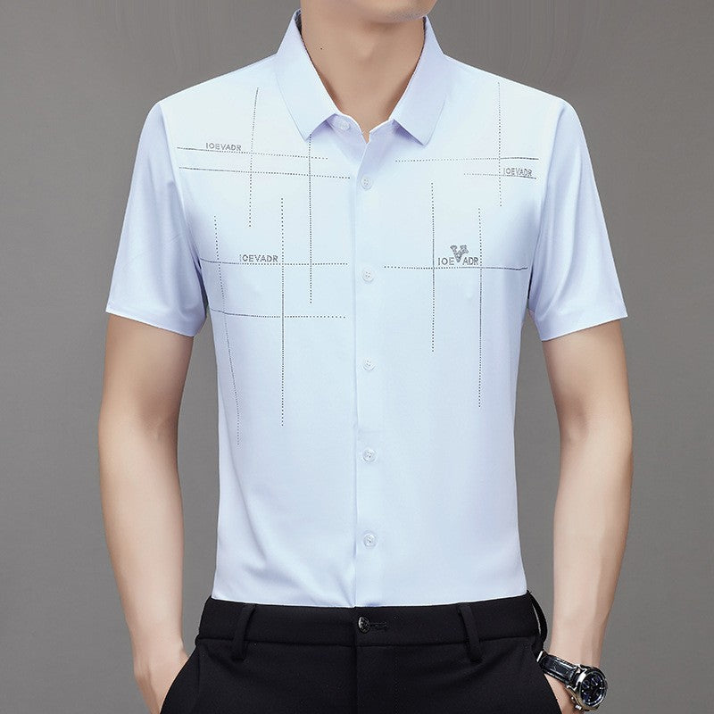 clz7-summer short sleeve business men's shirt