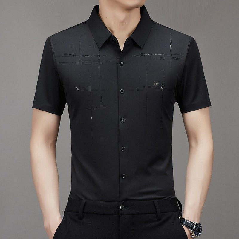 clz7-summer short sleeve business men's shirt