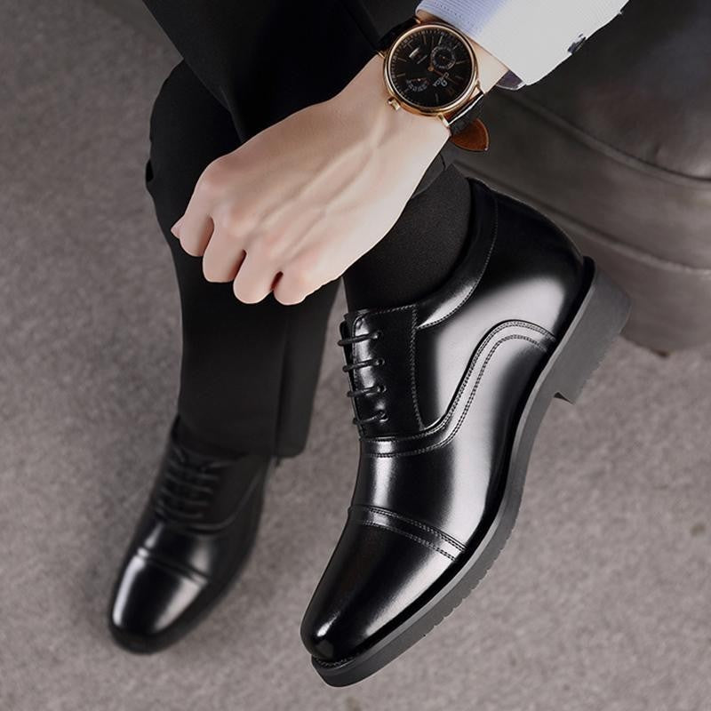 2024 Men's patent leather business formal leather shoes