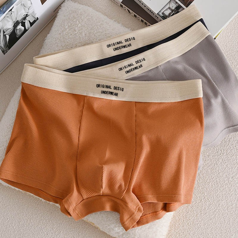 hou186-Men's pure cotton graphene antibacterial boxer briefs