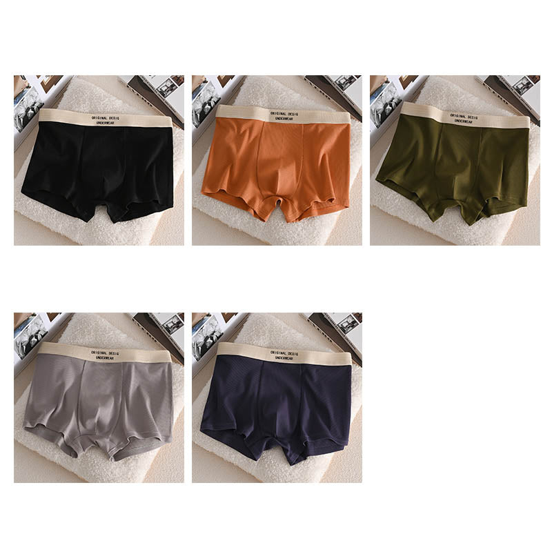 hou186-Men's pure cotton graphene antibacterial boxer briefs