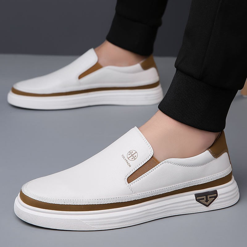 Spring and summer men's casual leather shoes(mx595)