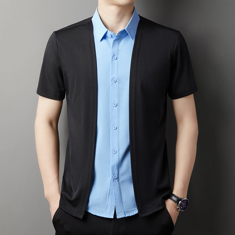 Business Casual Men's Short Sleeve Shirt