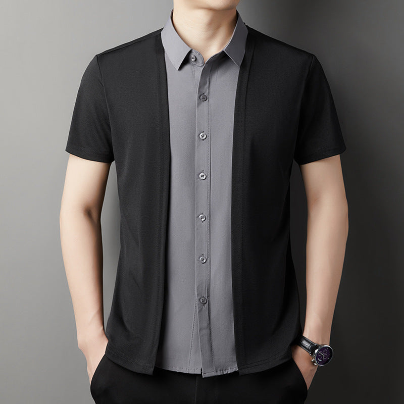 Business Casual Men's Short Sleeve Shirt
