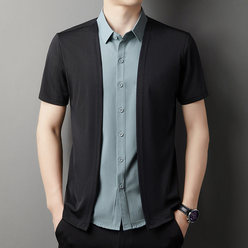 Business Casual Men's Short Sleeve Shirt